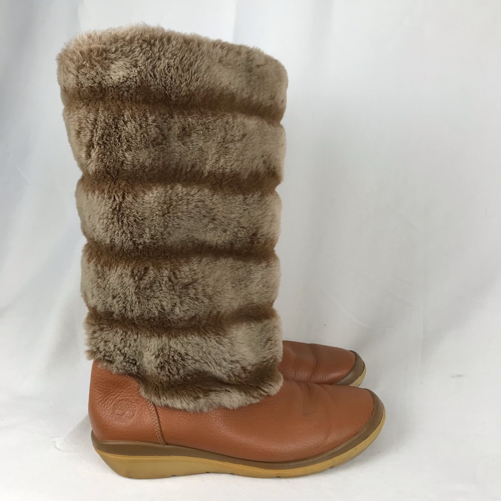 COPY - Timberland Kickadilla faux fur leather boots